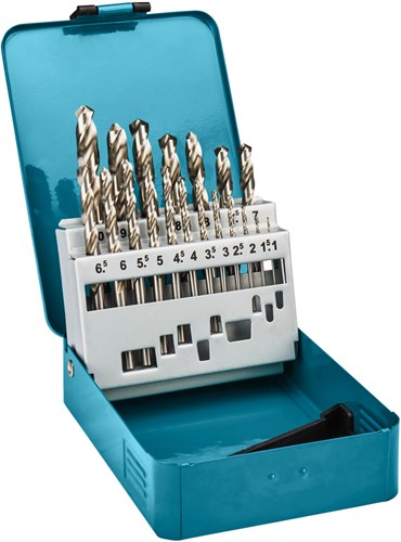 Load image into Gallery viewer, Makita accessoires metaalborenset | 19-delig | hss-g - d-54025 - d-54025
