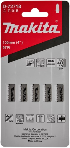 Makita accessoires makita decoupeerzgb hout 74mm - d-72718