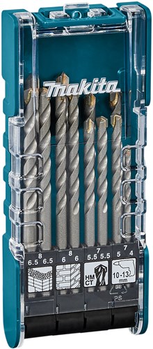 Makita accessoires steenborenset 12-delig - d-73483 - d-73483