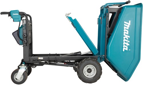 Load image into Gallery viewer, Makita dcu602z lxt 2x18 v accu dumper met elektrisch kiepbare bak | zonder accu en lader | in krat - dcu602z
