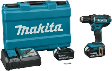 Makita ddf482rfe 18v boor- schroefmachine 3,0 ah accu (2 st), snellader, koffer