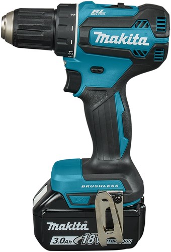 Load image into Gallery viewer, Makita ddf485sfe 18 v boor- schroefmachine brushless 3,0 ah accu (2 st), lader, in koffer
