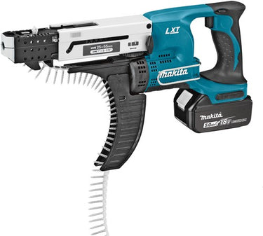 Makita dfr550rtj | lxt accu schroefautomaat 18v 25-55mm in mbox (2x 5.0ah accu + snellader) - dfr550rtj