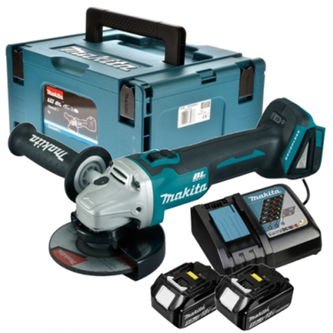 Makita dga504rtj 18v 125mm accu haakse slijper 5.0ah - dga504rtj