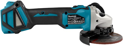 Load image into Gallery viewer, Makita dga511zj 18v haakse slijper 125mm | zonder accu's en lader in m-box - dga511zj
