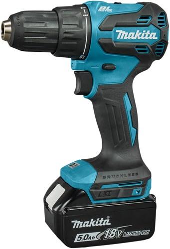Load image into Gallery viewer, Makita dhp490rtj | accu klopboormachine | koolborstelloos | 18v | met 5.0ah accu's in m-box - dhp490rtj
