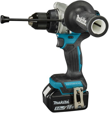 Makita dhp492rtj | lxt accu klopboor- schroefmachine 18v in mbox (2x 5.0ah accu + snellader) - dhp492rtj