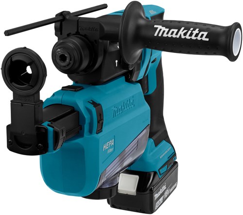 Load image into Gallery viewer, Makita dhr182twju accu combi boorhamer 18v | sds-plus | 5.0ah in mbox met stofafzuiging - dhr182twju
