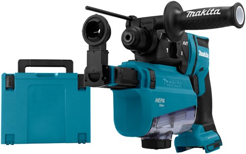 Load image into Gallery viewer, Makita dhr182zwju accu combi boorhamer 18v | sds-plus | zonder accu's en lader, in mbox, met stofafzuiging - dhr182zwju
