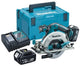 Makita dhs680rtj | lxt accu cirkelzaag 18v 165mm in mbox (2x 5.0ah accu + snellader) - dhs680rtj