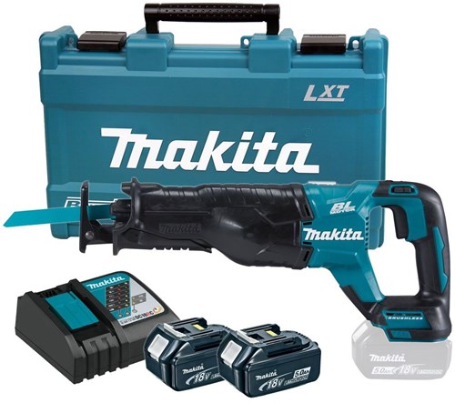 Load image into Gallery viewer, Makita djr187rte 18v accu reciprozaag koolborstelloos | 5,0 ah accu (2 st), snellader, koffer
