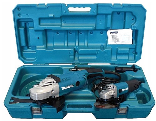 Load image into Gallery viewer, Makita dk0053g haakse slijper set ga9020 + 9558hnrg in koffer - dk0053
