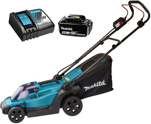 Load image into Gallery viewer, Makita dlm330rt lxt 18 v accu grasmaaier | 33 cm | 5.0 ah accu + snellader | in doos
