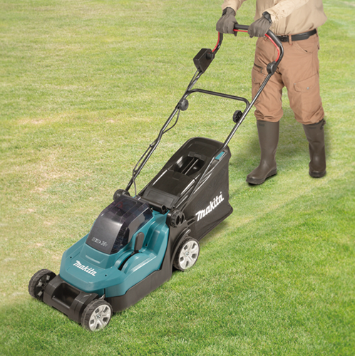 Load image into Gallery viewer, Makita dlm382pt2 | accu grasmaaier | 38 cm | met 2x 18v 5.0ah accu's

