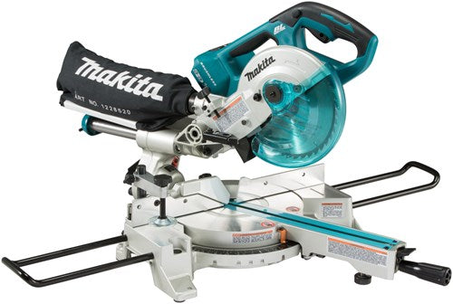 Load image into Gallery viewer, Makita dls714npt2 | lxt accu radiaal afkortzaag 2x18v 190mm in doos (2x 5.0ah accu + dc18rd duolader) - dls714npt2
