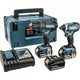 Makita dlx2131jx1 18v accu klopboormachine dhp482 + slagschroevendraaier dtd152 combiset (3x 3.0ah accu) in mbox