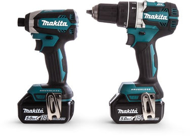 Makita dlx2180tj1 - dhp484 accuklopboormachine + dtd153 accu slagschroevendraaier 18v 5,0ah li-ion + 3e accu