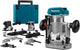 Makita drt50zjx9 accu freesmachine 18v li-ion | zonder accu's en lader in m-box met geleiderail adapter - drt50zjx9