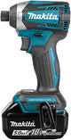 Makita dtd154rtj 18v accu slagschroevendraaier koolborstelloos 5,0ah 175nm