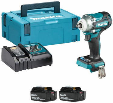 Makita dtw302rtj | accu slagmoersleutel | 18 v | 2 x 5,0 ah accu + snellader | in mbox