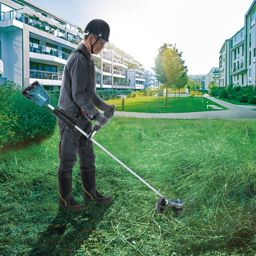 Makita accu bosmaaier u-greep 2x18v naked
