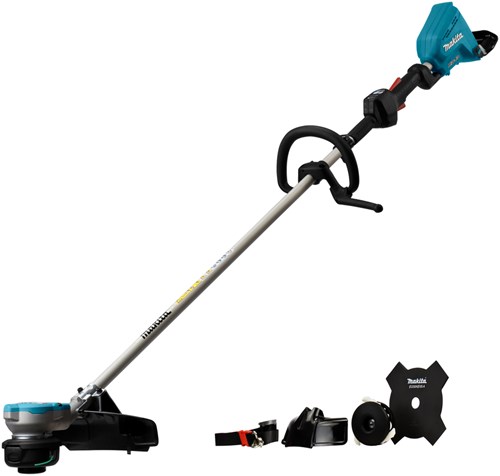 Makita accu bosmaaier dur368lz grastrimmer (blauw zwart, accu niet inbegrepen)