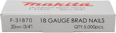 Makita accessoires brad 20mm 1,0x1,2mm - f-31870