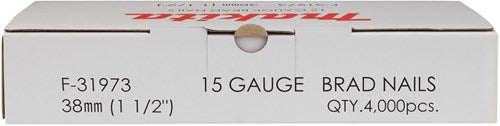 Load image into Gallery viewer, Makita accessoires f-31973 brads | 38mm 1,4x1,8mm | gegalvaniseerd | 4000 stuks - f-31973
