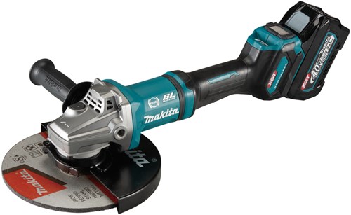 Load image into Gallery viewer, Makita ga038gt203 | accu haakse slijper | 230mm | 40v max | 5.0ah | met veiligheidsschakelaar - ga038gt203
