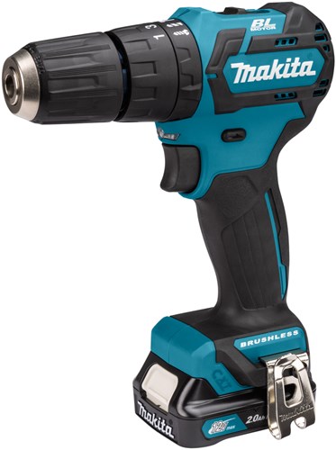 Makita hp332dsaj 10,8v klopboor- schroefmachine 2,0 ah accu (2 st), lader, mbox - hp332dsaj