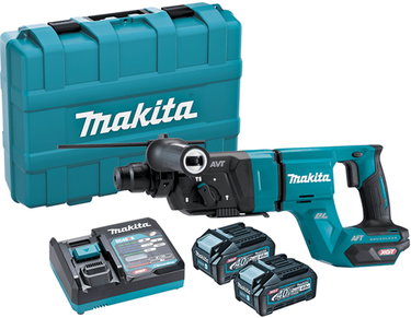 Makita hr007gm201 accu combihamer | 40 v max | sds-plus | 2 x 4,0 ah accu + snellader | in kunststof koffer