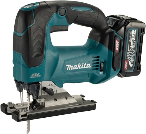 Load image into Gallery viewer, Makita jv002gd201 40 v max accu decoupeerzaag d-greep | 2,5 ah accu (2 st), snellader, in mbox
