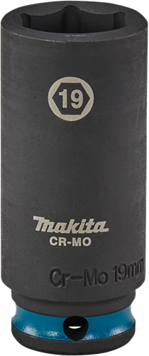 Load image into Gallery viewer, Makita krachtdop impact black, 3 8 19mm lang - e-16368
