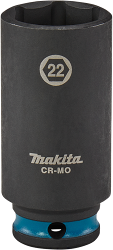 Load image into Gallery viewer, Makita krachtdop impact black, 3 8 22mm lang - e-16396
