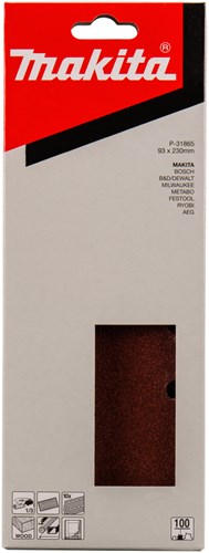 Load image into Gallery viewer, Makita accessoires schuurvel k100 93x228 red g. - p-31865

