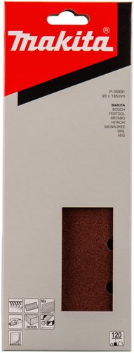 Load image into Gallery viewer, Makita accessoires schuurvel k120 93x185 red v. - p-35891
