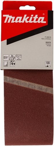 Makita accessoires schuurband k100 100x610 red - p-36918