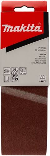 Load image into Gallery viewer, Makita accessoires schuurband k80 76x533 red - p-37194
