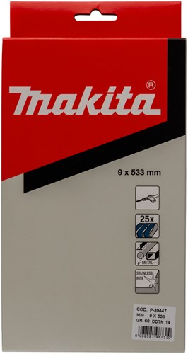 Load image into Gallery viewer, Makita accessoires schuurband blue lengte 533mm breedte 9mm korrel 60 - p-39447
