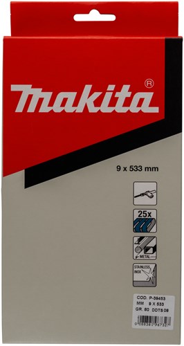 Load image into Gallery viewer, Makita accessoires schuurband blue lengte 533mm breedte 9mm korrel 80 - p-39453
