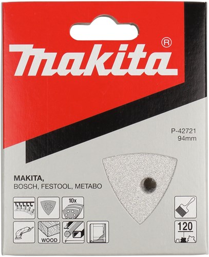 Afbeelding laden in galerijviewer, Makita accessoires makita p-42721 schuurvel 3-k k120 white v.
