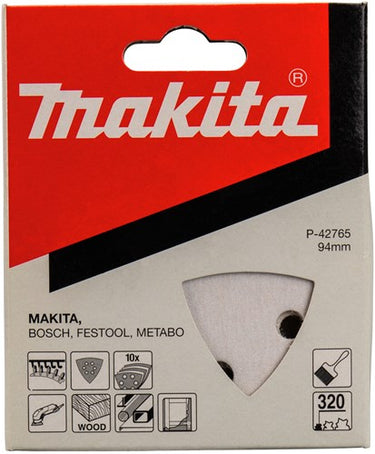 Makita accessoires schuurvel 3-k k320 white v. - p-42765