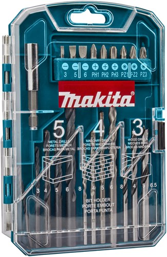 Makita accessoires makita boren schroefbit set 22-delig - p-44002