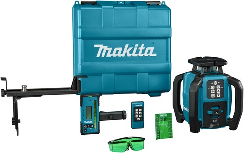 Load image into Gallery viewer, Makita rotatielaser groen | 800 mtr | zonder accu's en lader | in kunststof koffer - skr001z
