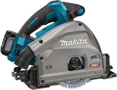 Makita sp001gz06 | accu invalcirkelzaag | 40v max | excl. accu's en lader met aws zender | 2 x geleiderail 1500mm | koppelstrips in tas - sp001gz06