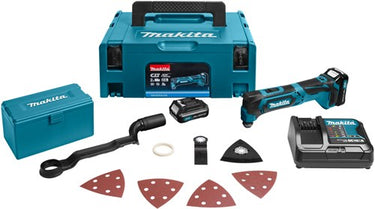 Makita tm30dzjx4 10,8 v multitool | zonder accu's en lader, in mbox, acc. set - tm30dzjx4