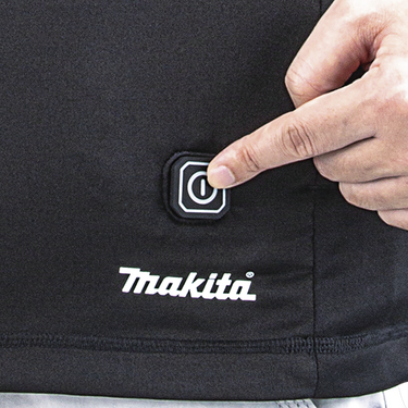 Makita verwarmd ondershirt met rits m - dcx201am