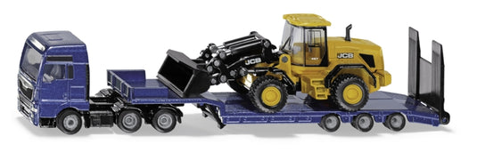 Siku man truck met dieplader + jcb wiellader (1:47)