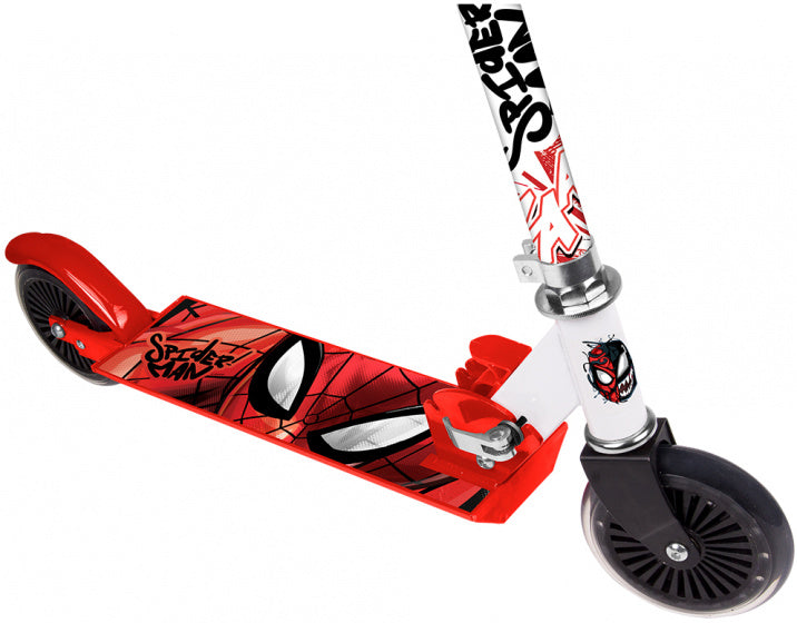 Load image into Gallery viewer, Marvel spider-man 2-wiel kinderstep jongens aluminium rood
