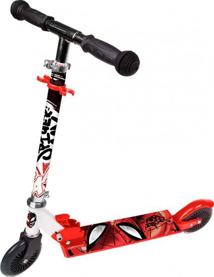 Load image into Gallery viewer, Marvel spider-man 2-wiel kinderstep jongens aluminium rood
